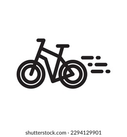 Bicycle vector icon. Bicycle flat sign design. Bicycle symbol pictogram. UX UI icon