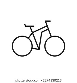 Bicycle vector icon. Bicycle flat sign design. Bicycle symbol pictogram. UX UI icon