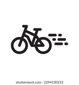 Fahrradvektorsymbol. Fahrradflaechen-Design. Fahrradsymbol Piktogramm. UX-UI-Symbol