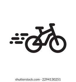 Fahrradvektorsymbol. Fahrradflaechen-Design. Fahrradsymbol Piktogramm. UX-UI-Symbol