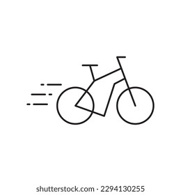 Bicycle vector icon. Bicycle flat sign design. Bicycle symbol pictogram. UX UI icon
