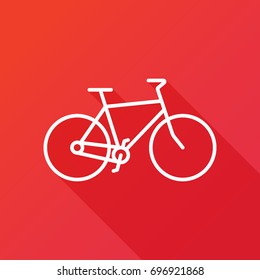 Bicycle vector icon. Healthy sport sign. Transportation symbol
