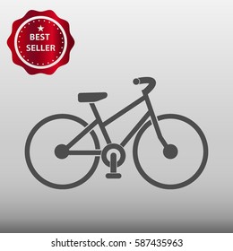 Bicycle Vector Icon Illustration