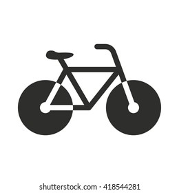 Bicycle   vector icon. Illustration isolated on white  background for graphic and web design.