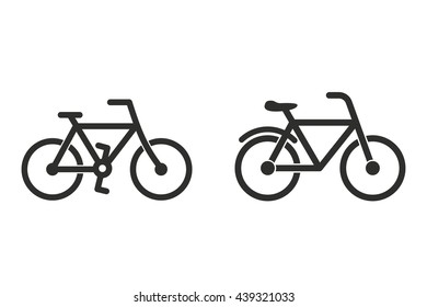 Bicycle vector icon. Illustration isolated on white background for graphic and web design.