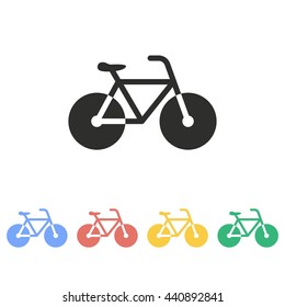 Bicycle vector icon. Illustration isolated on white background for graphic and web design.