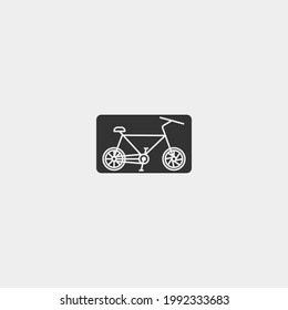 Bicycle vector icon illustration sign