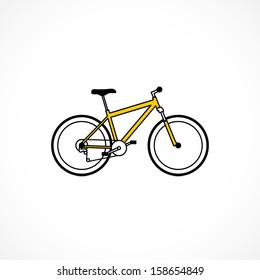 bicycle - Vector icon isolated