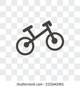Bicycle vector icon isolated on transparent background, Bicycle logo concept