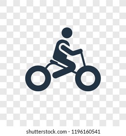 Bicycle vector icon isolated on transparent background, Bicycle transparency logo concept