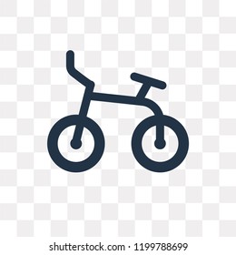Bicycle vector icon isolated on transparent background, Bicycle transparency concept can be used web and mobile