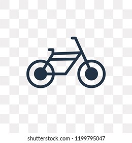 Bicycle vector icon isolated on transparent background, Bicycle transparency concept can be used web and mobile