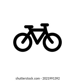 Bicycle vector icon, isolated on white background