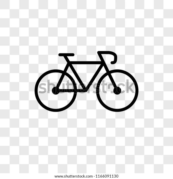 Bicycle vector icon isolated on transparent\
background, Bicycle logo\
concept