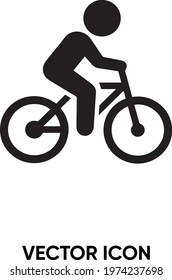 Bicycle vector icon. Modern, simple flat vector illustration for website or mobile app. Bike symbol, logo illustration. Pixel perfect vector graphics	