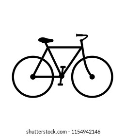 Bicycle vector icon on white background