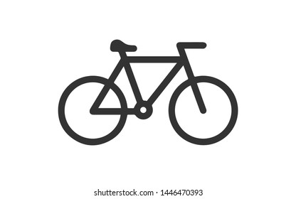Bicycle vector icon on white background