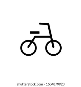 bicycle vector icon on white background