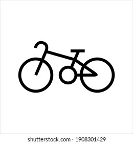 Bicycle vector icon on white background