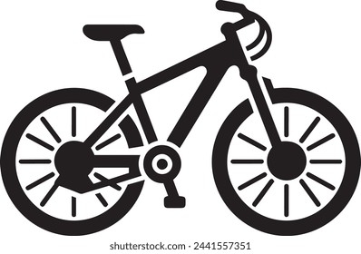 Bicycle vector icon on white background. Sign for bicycle path Isolated on white background.