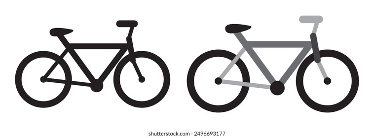 bicycle vector icon on a white background design eps 10