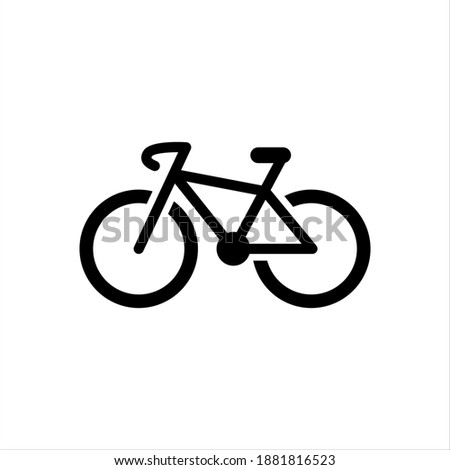 Bicycle vector icon on white background