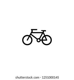 bicycle vector icon. bicycle sign on white background. bicycle icon for web and app
