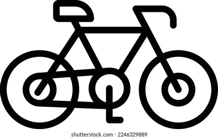 Bicycle Vector Icon which is suitable for commercial work and easily modify or edit it

