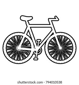 Bicycle - vector icon without  fill
