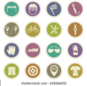 Bicycle Vector Icons User Interface Design Stock Vector (Royalty Free ...