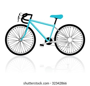 Bicycle, vector illustration