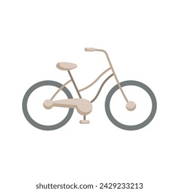 Ilustración de vector de bicicleta en estilo doodle.