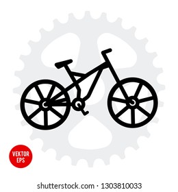 Bicycle -  vector illustration, emblem design, icon