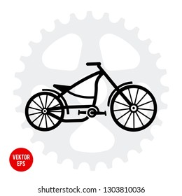 Bicycle -  vector illustration, emblem design, icon