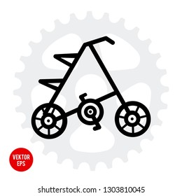 Bicycle -  vector illustration, emblem design, icon