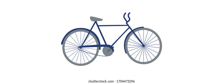 Bicycle vector illustration. Bicycle flat style.