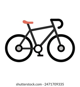 Icono de Ilustración vectorial de bicicleta de alta calidad
