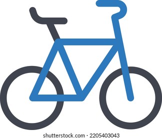 bicycle Vector illustration on a transparent background. Premium quality symmbols. Glyphs vector icons for concept and graphic design.