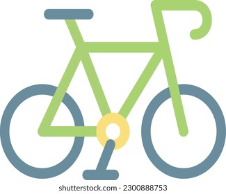 Fahrrad-Vektorgrafik auf transparentem Hintergrund. Hochwertige Symbole. Zeilenfarbige Vektorsymbole für Konzept und Grafikdesign.