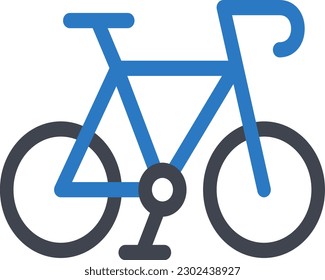 bicycle Vector illustration on a transparent background. Premium quality symmbols. Glyphs vector icons for concept and graphic design.
