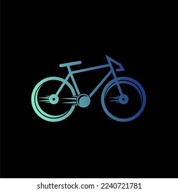ilustración vectorial de bicicleta. Adecuado para todas las empresas de bicicletas para publicidad.