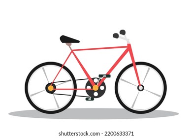 Bicycle vector illustrations isolated on white background