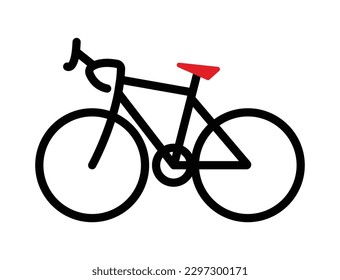 Bicycle vector image or clipart