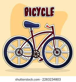 Vektorbild für Fahrräder, Sport, Logo, Symbol, Clipart