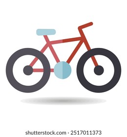 Bicycle vector isolated icon. Camping sign. Graph symbol for travel and tourism web site and apps design, logo, app, UI