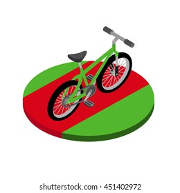 Bicycle vector isometric