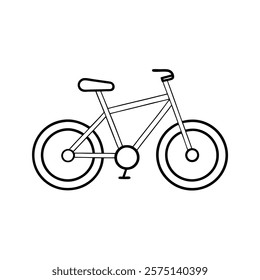 bicycle vector line art illustration