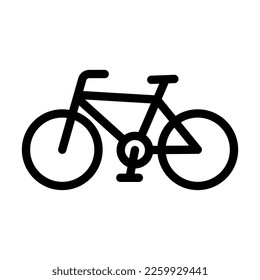Diseño de iconos de la línea del vector de bicicletas