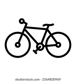 Bicycle Vector Line Icon Design