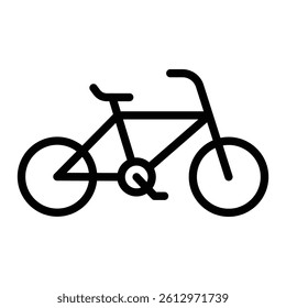 Bicycle Vector Line Icon Design